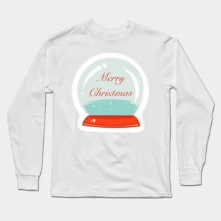 Snow globe merry Christmas Long Sleeve T-Shirt